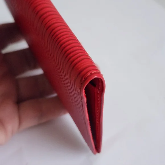 Louis Vuitton Red Epi Leather Wallet - Picture 8 of 9